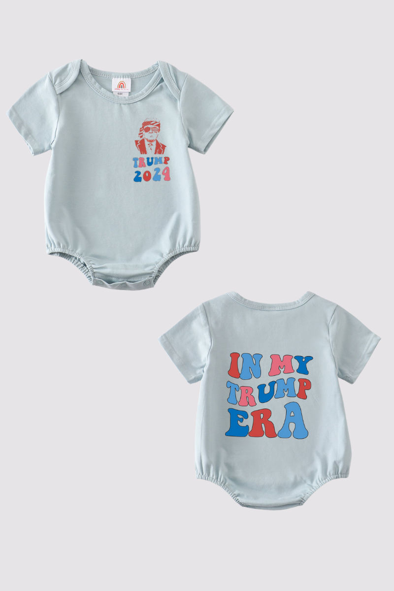 Blue Trump t-shirt Adult Kids and baby bubble