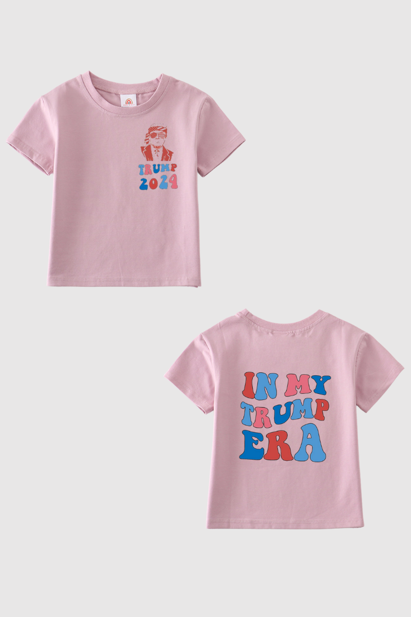Purple Trump t-shirt Adult Kids and baby bubble