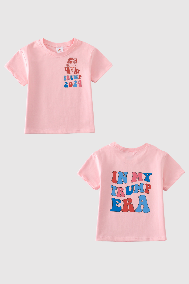 Pink Trump t-shirt Adult Kids and baby bubble