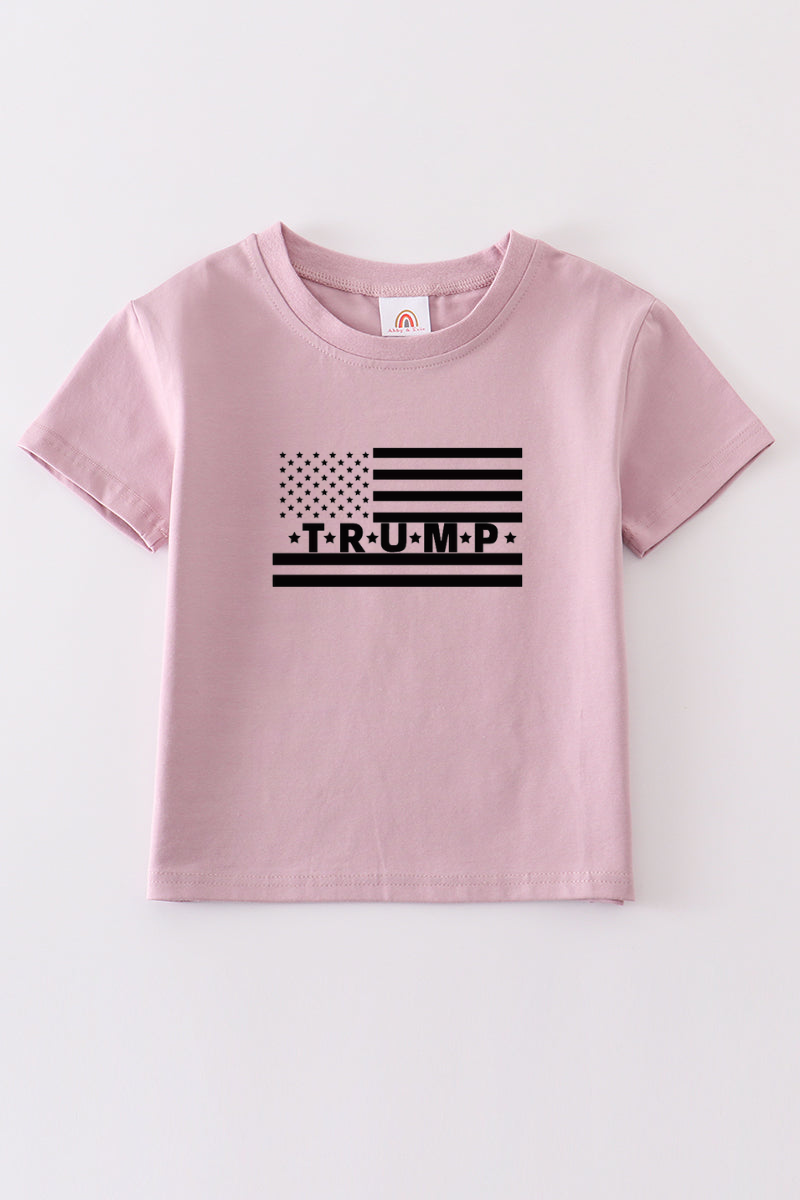 Purple Trump t-shirt Adult Kids and baby bubble