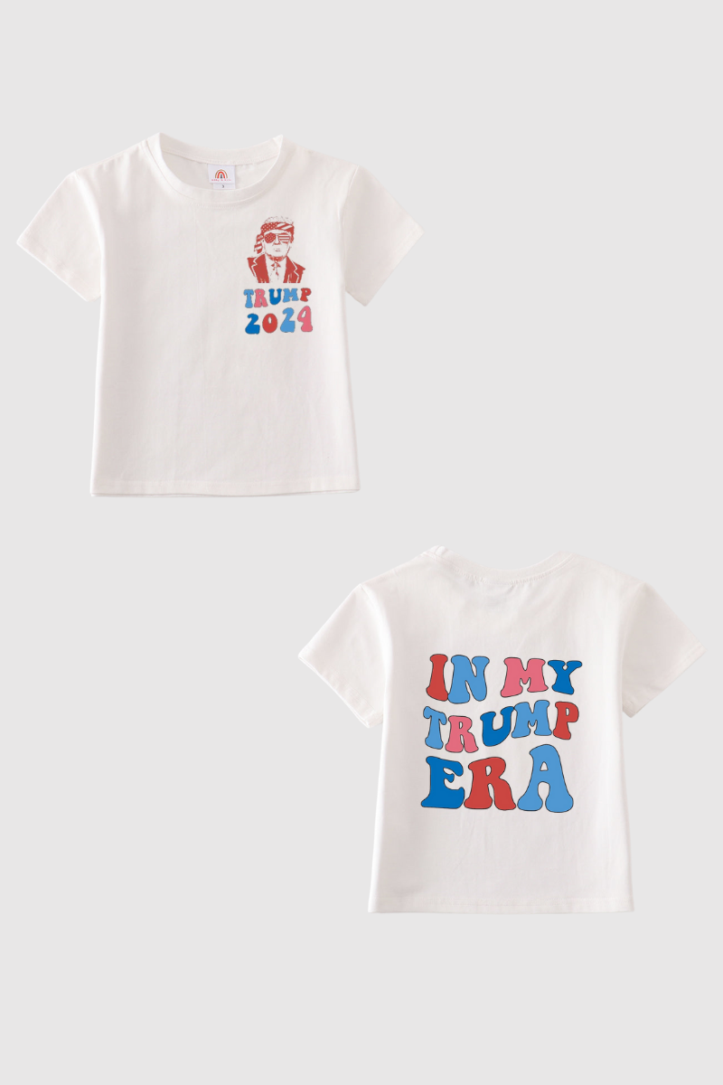 Cream Trump t-shirt Adult Kids and baby bubble