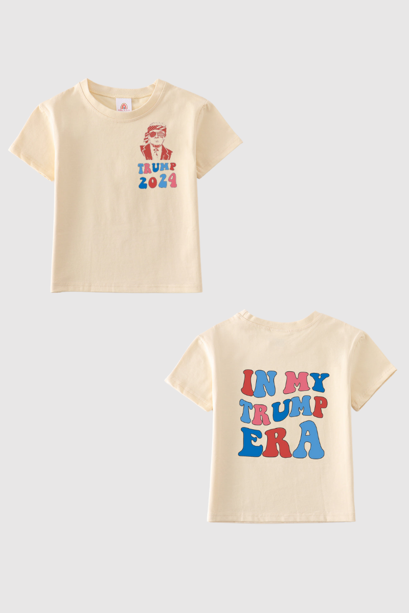 Beige Trump t-shirt Adult Kids and baby bubble