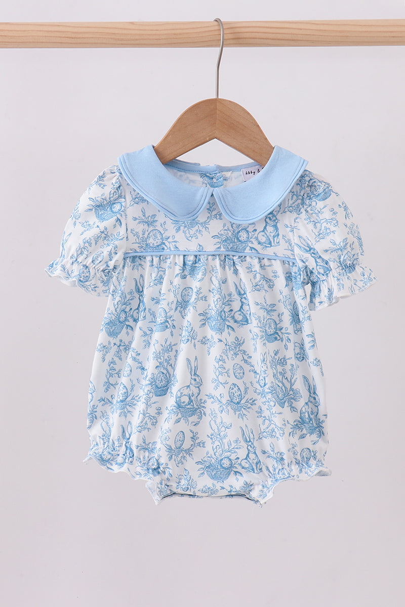 Blue bunny egg bubble