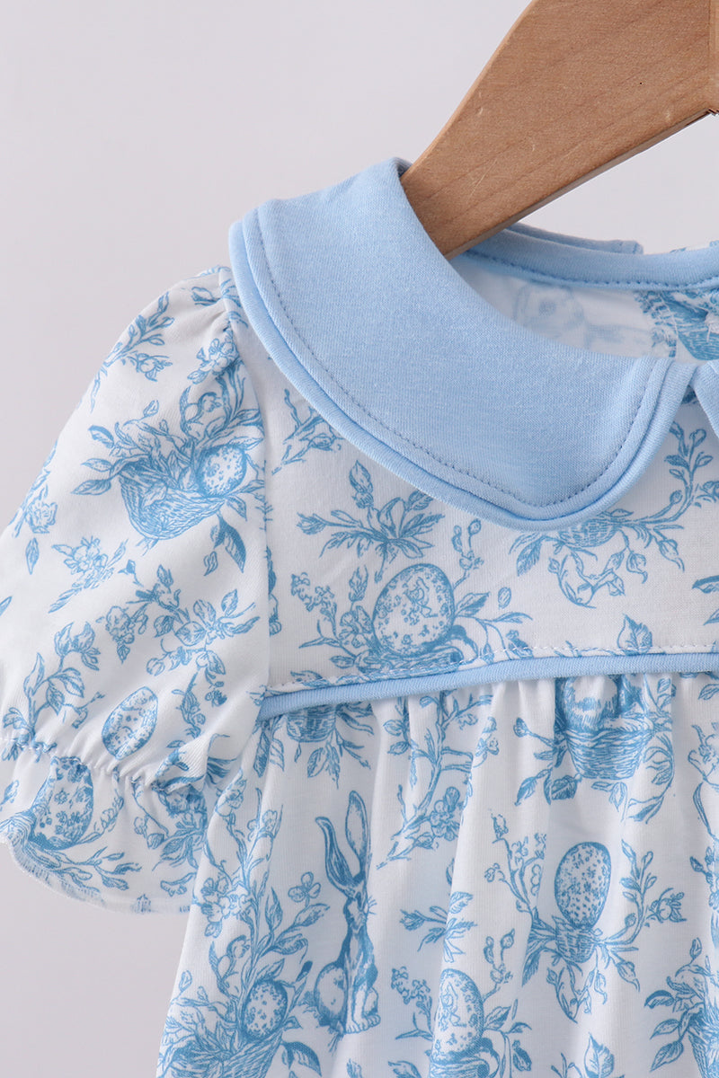 Blue bunny egg bubble