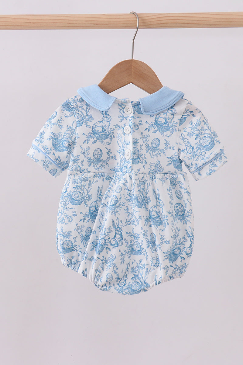 Blue bunny egg bubble