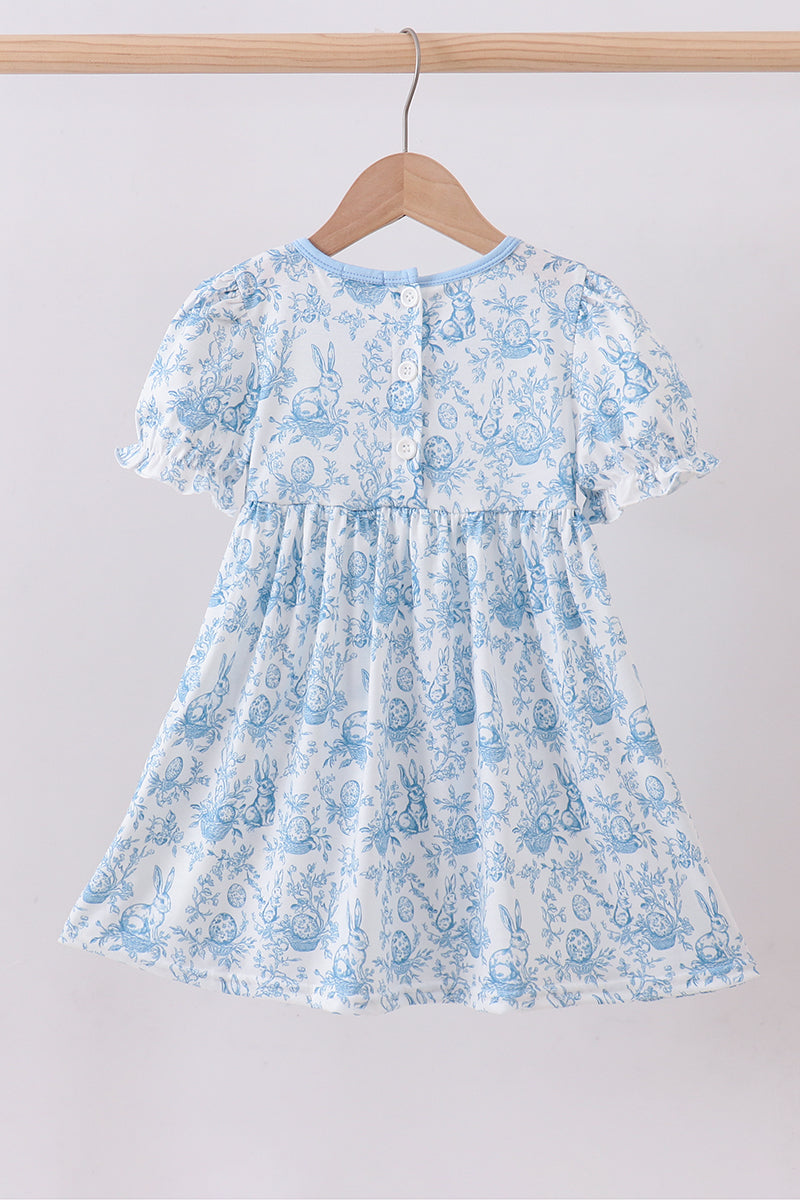 Blue bunny egg ruffle dress