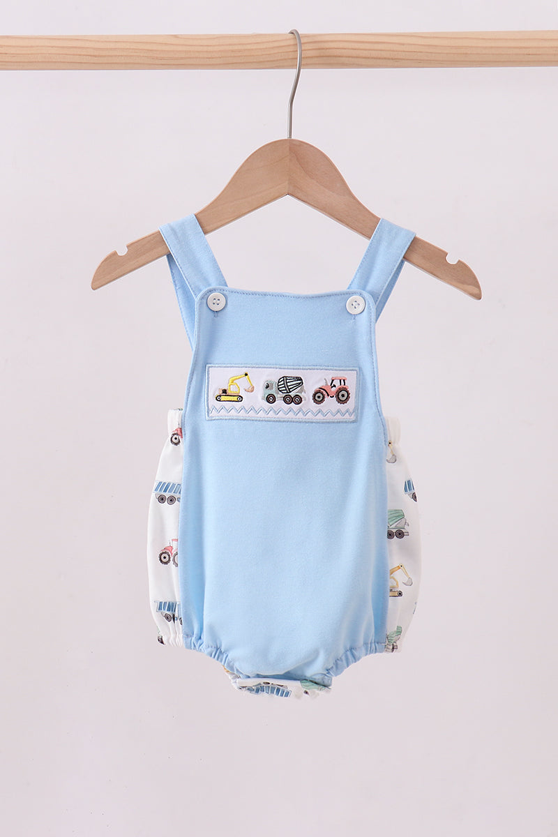 Blue car embroidery bubble