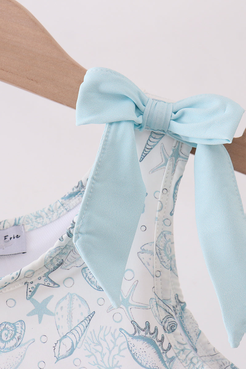 Sea shell bow swimsuit