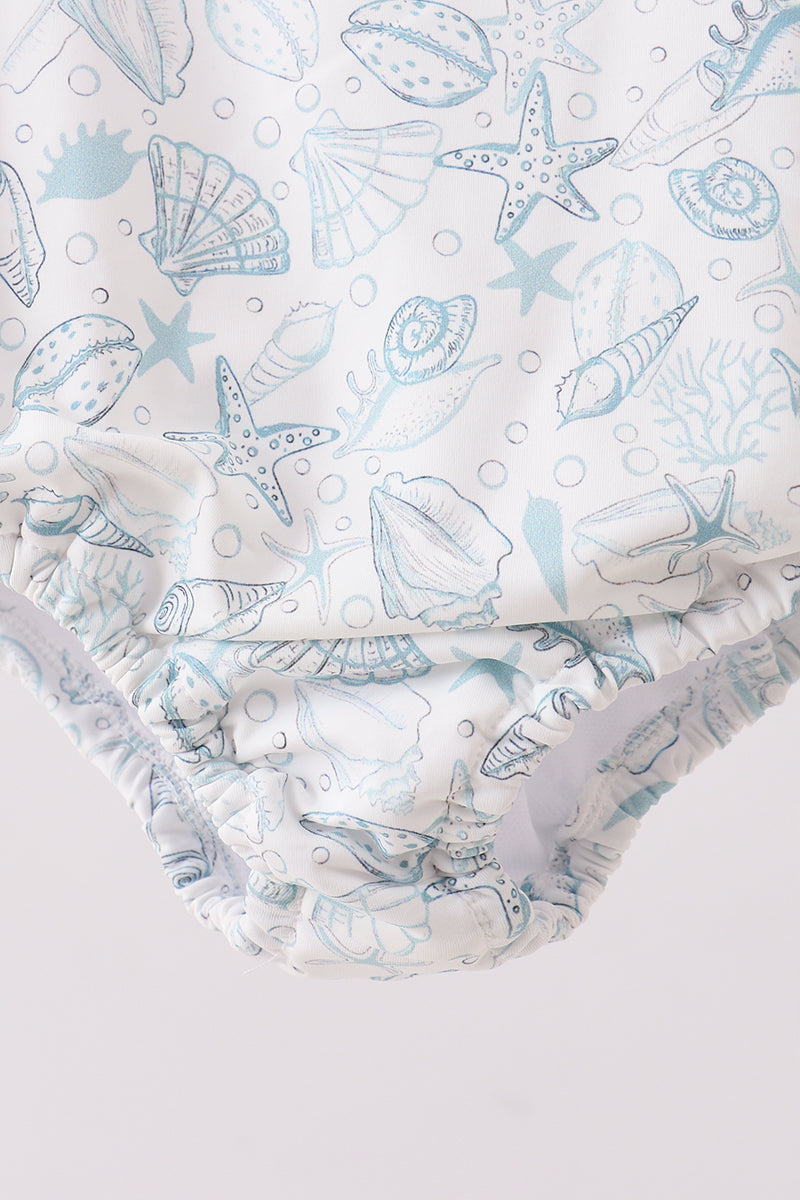 Sea shell bow swimsuit