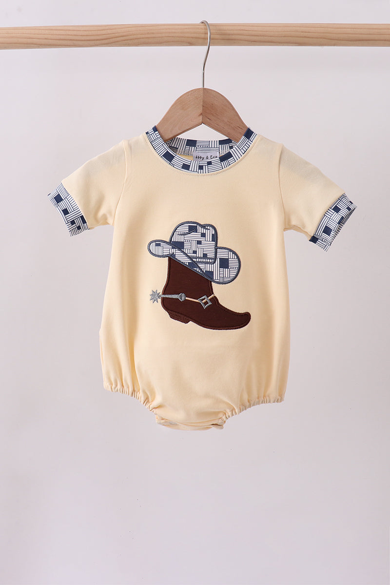 Khak boot applique bubble