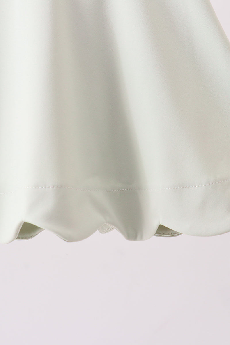 Sage scalloped active dress