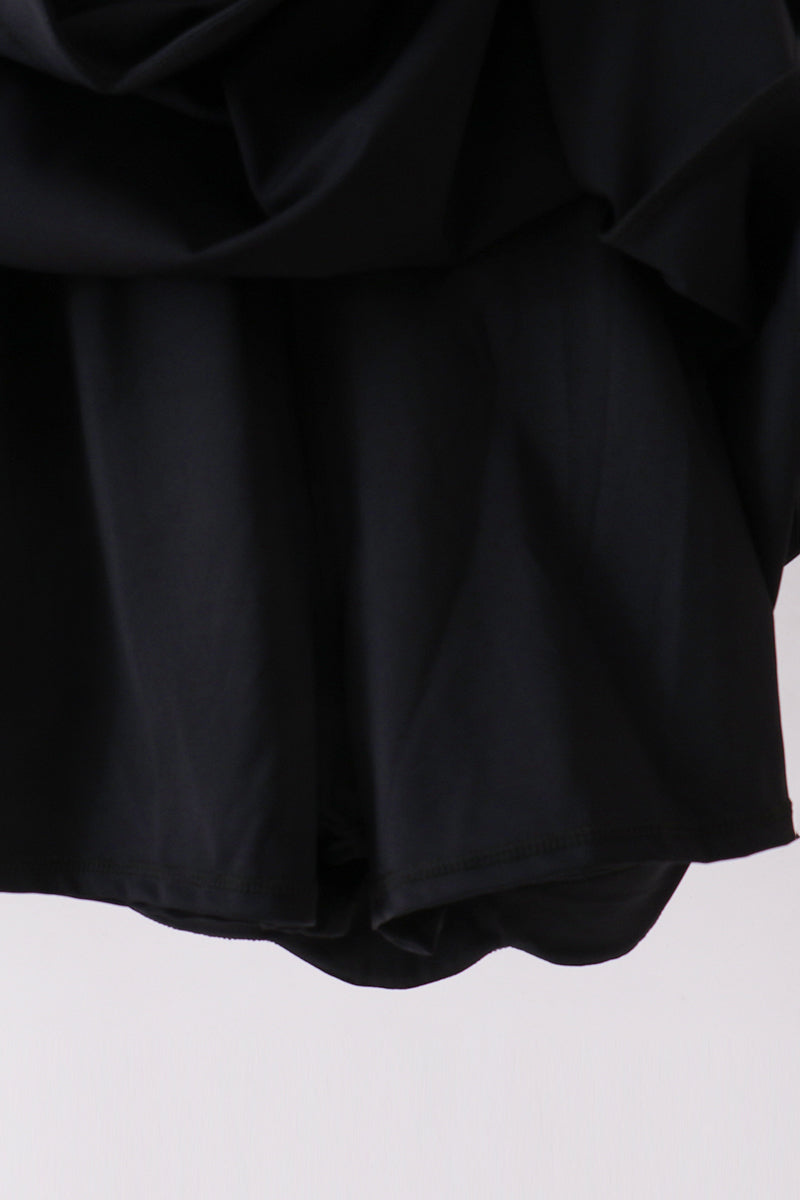 Black scalloped active mom&me dress