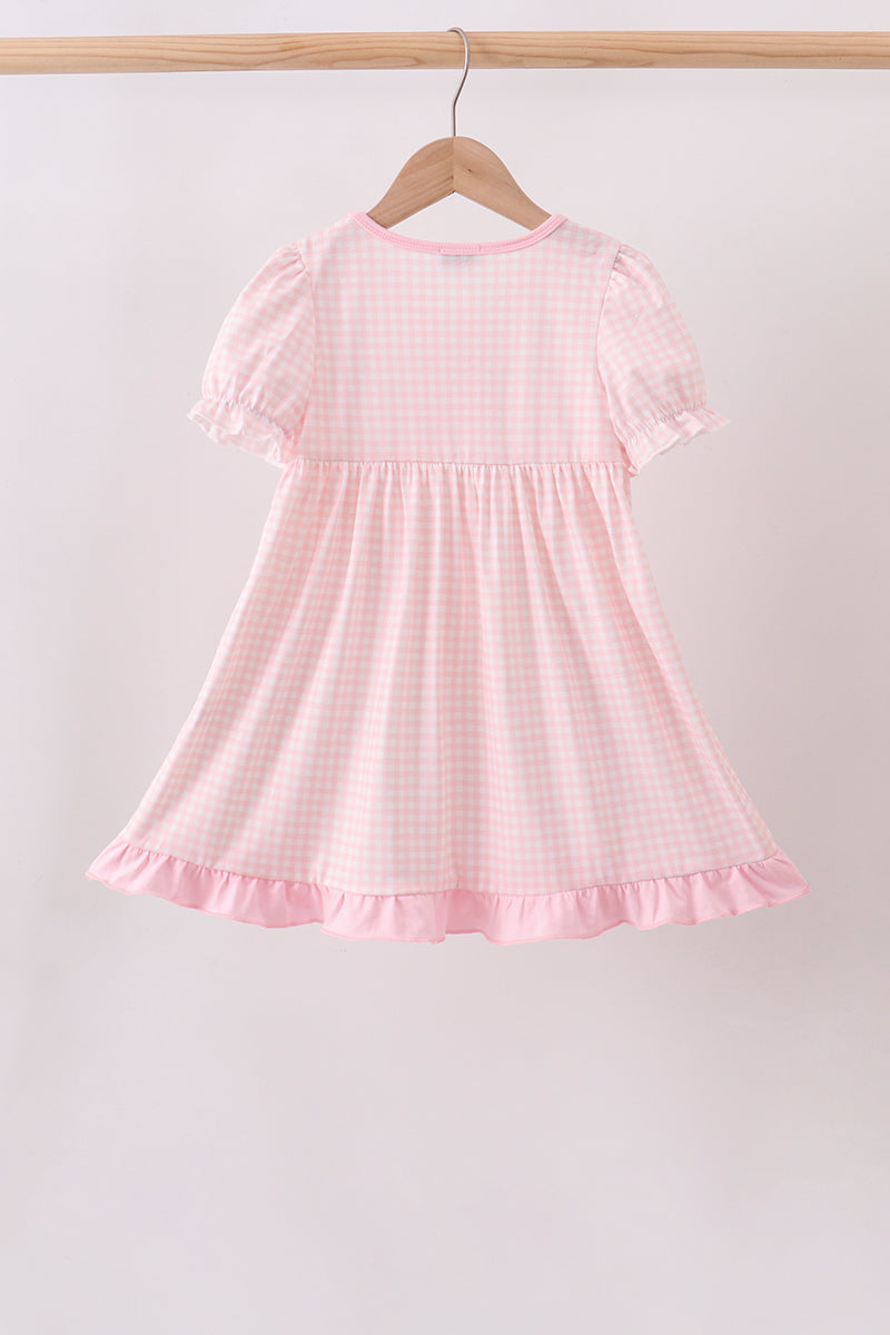 Pink Jack-O-Lantern Applique Dress