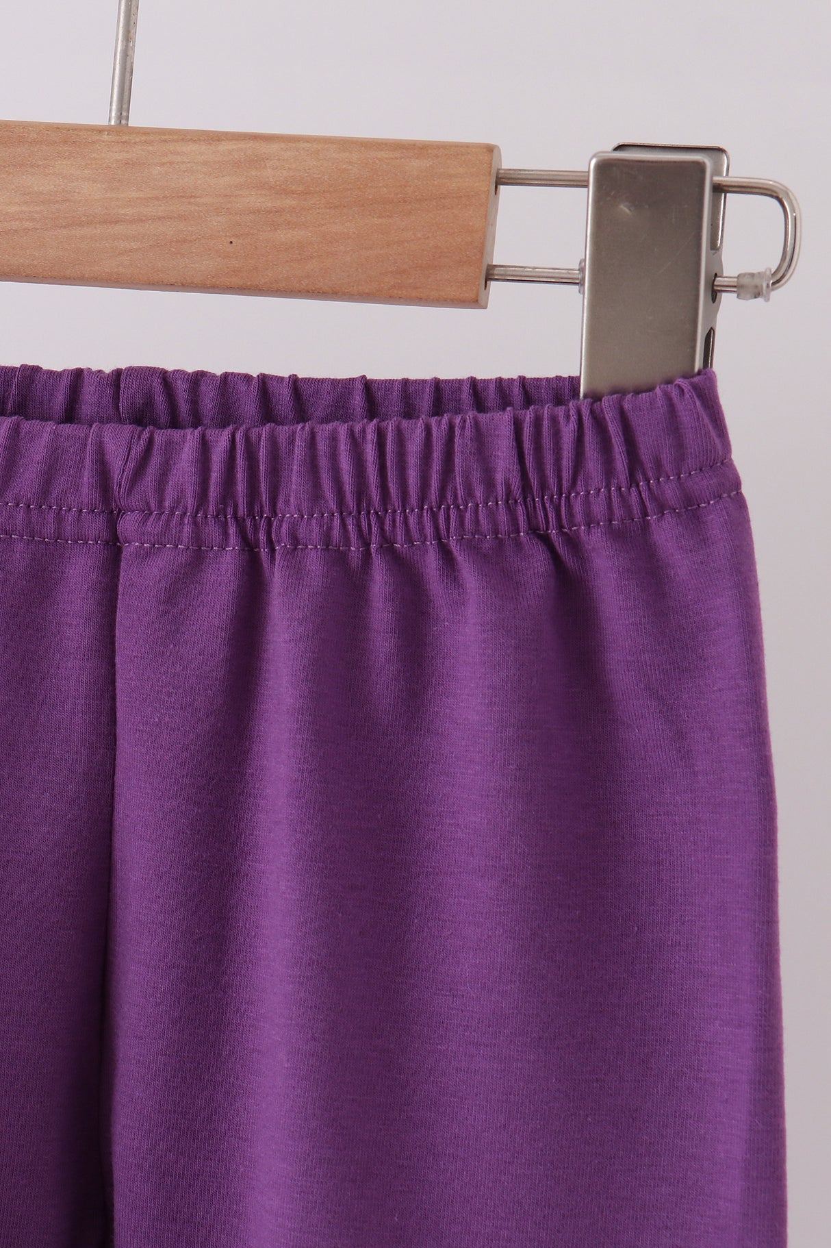Purple floral smocked pants set