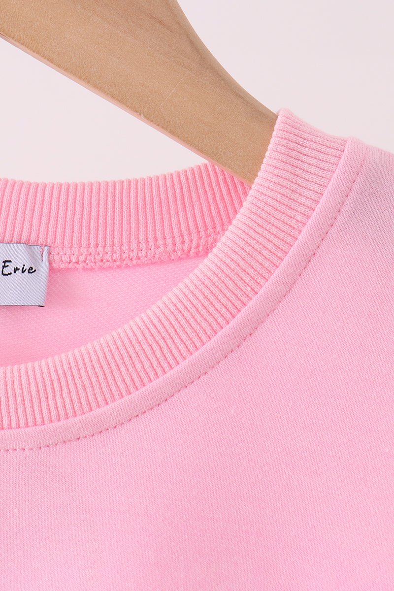 Pink bow pearl mom&me sweatshirt