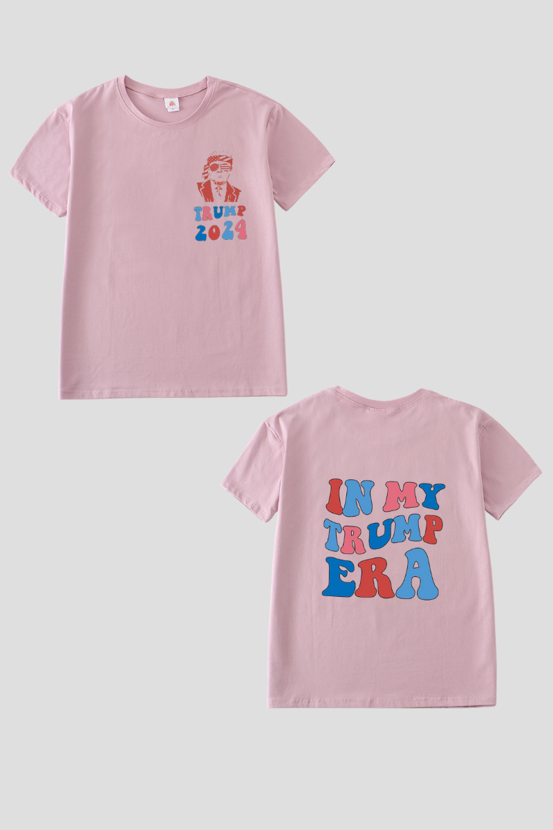 Purple Trump t-shirt Adult Kids and baby bubble