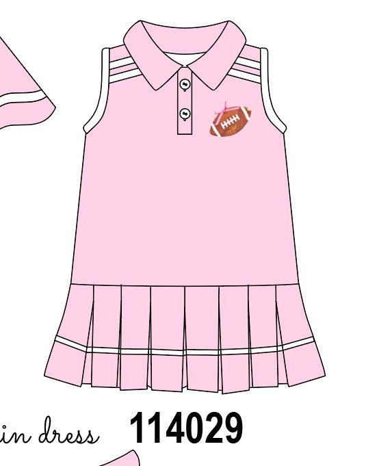 Pink football sequin dress