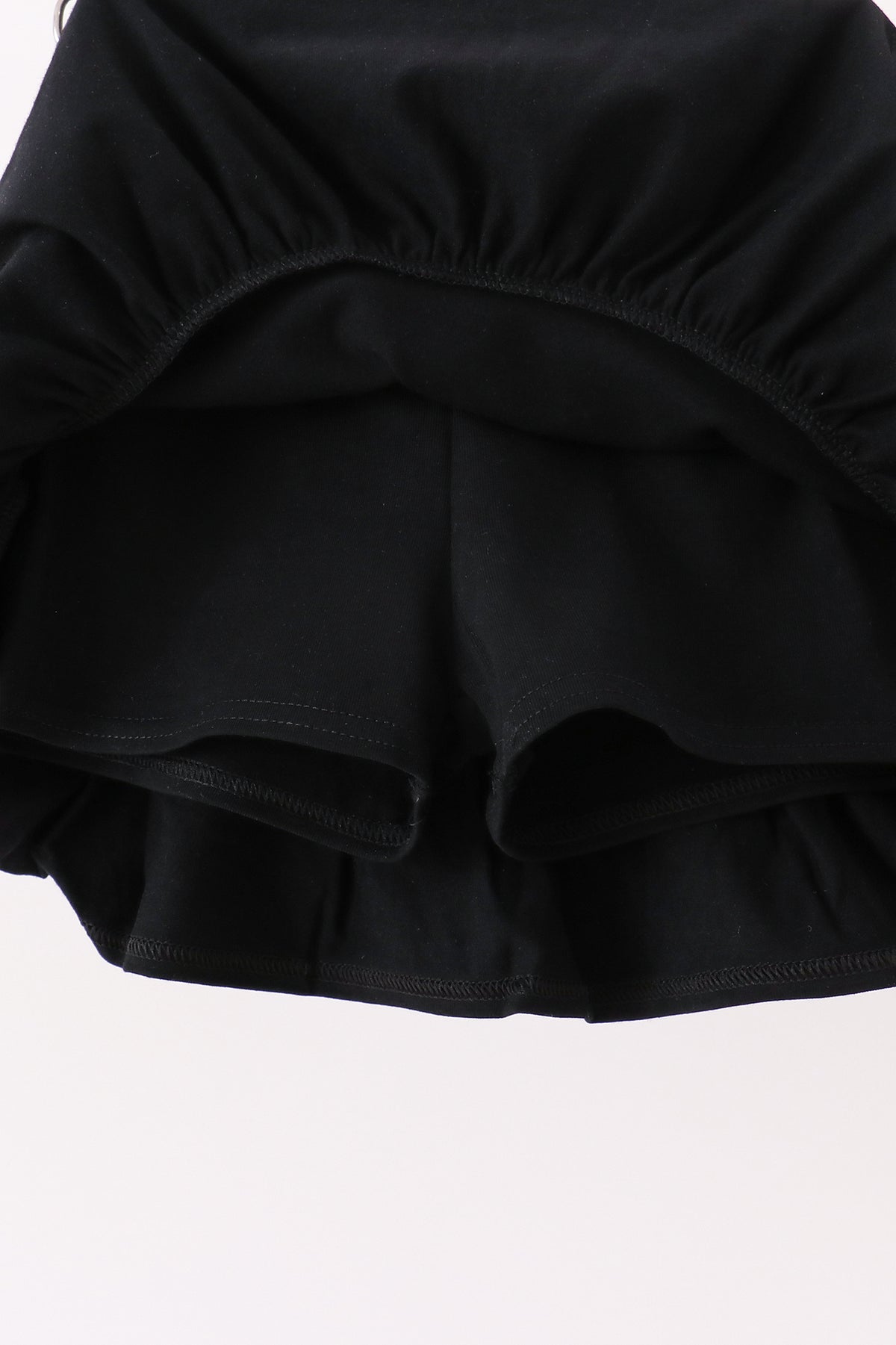 Pink Ghost Embroidery Ruffle Skorts Set