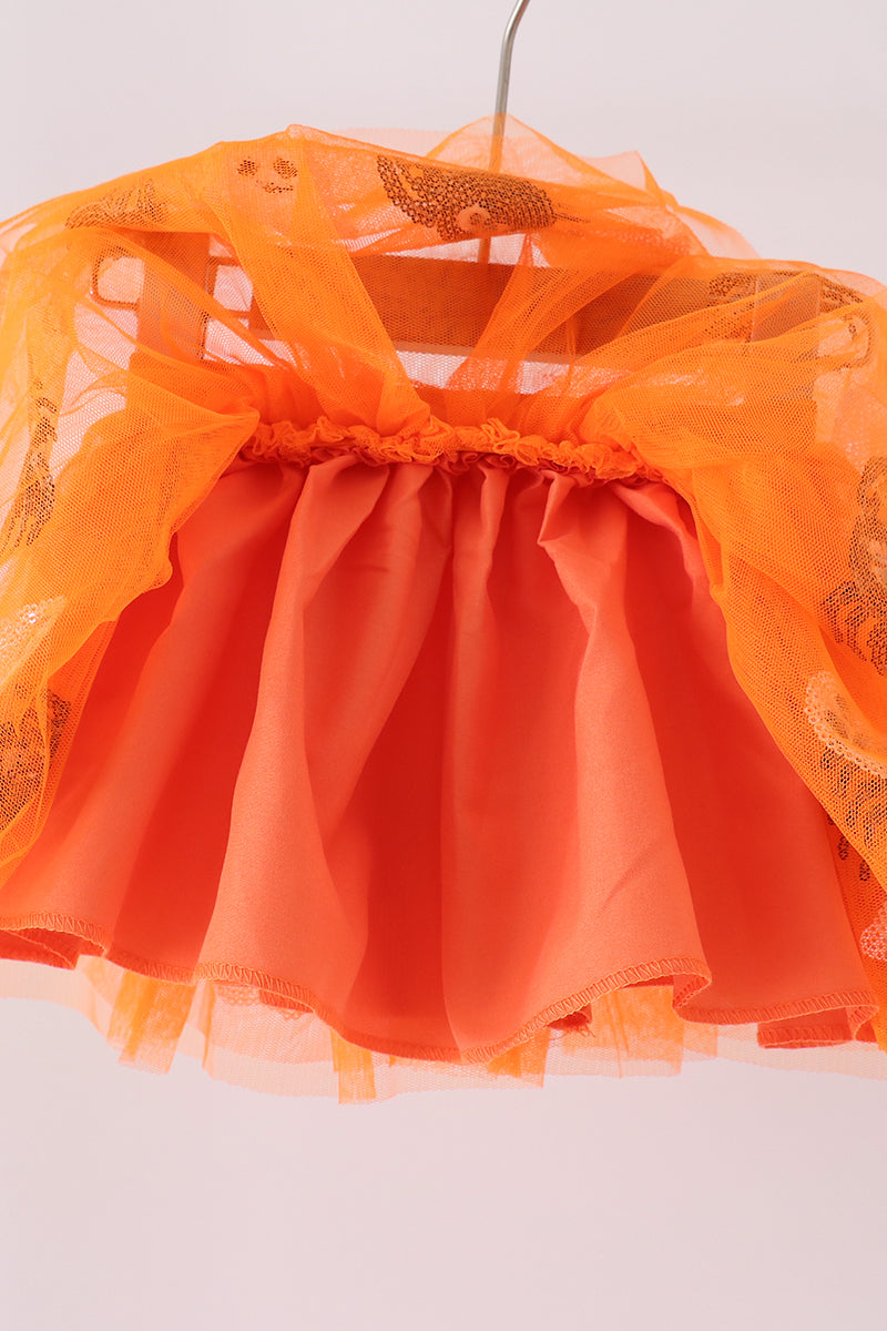 Orange spider sequin tutu skirts