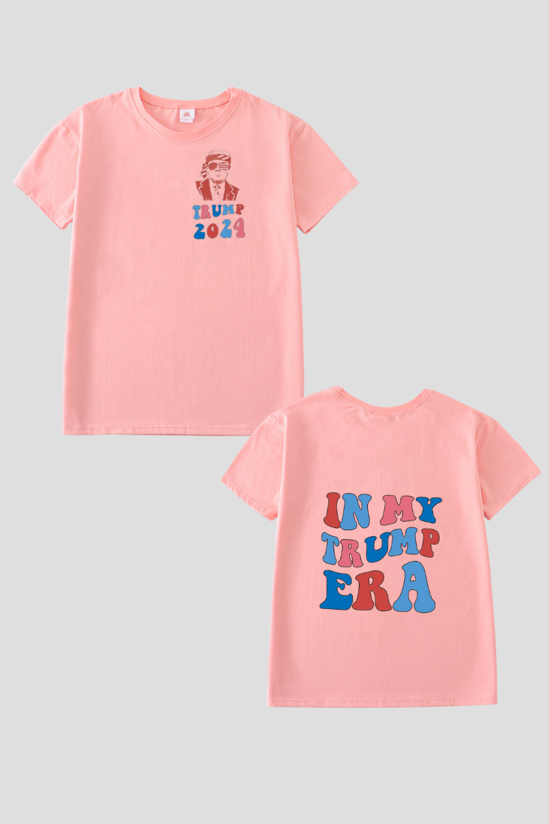 Pink Trump t-shirt Adult Kids and baby bubble