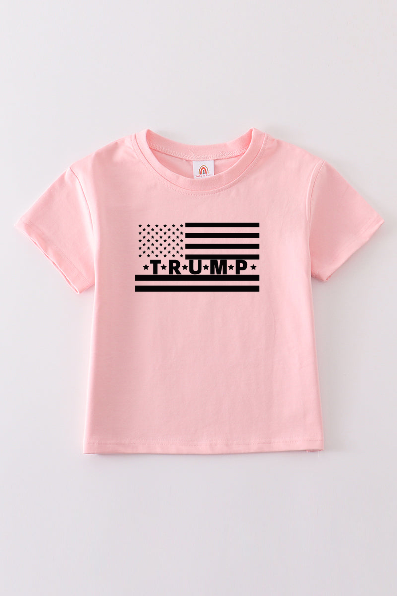 Pink Trump t-shirt Adult Kids and baby bubble