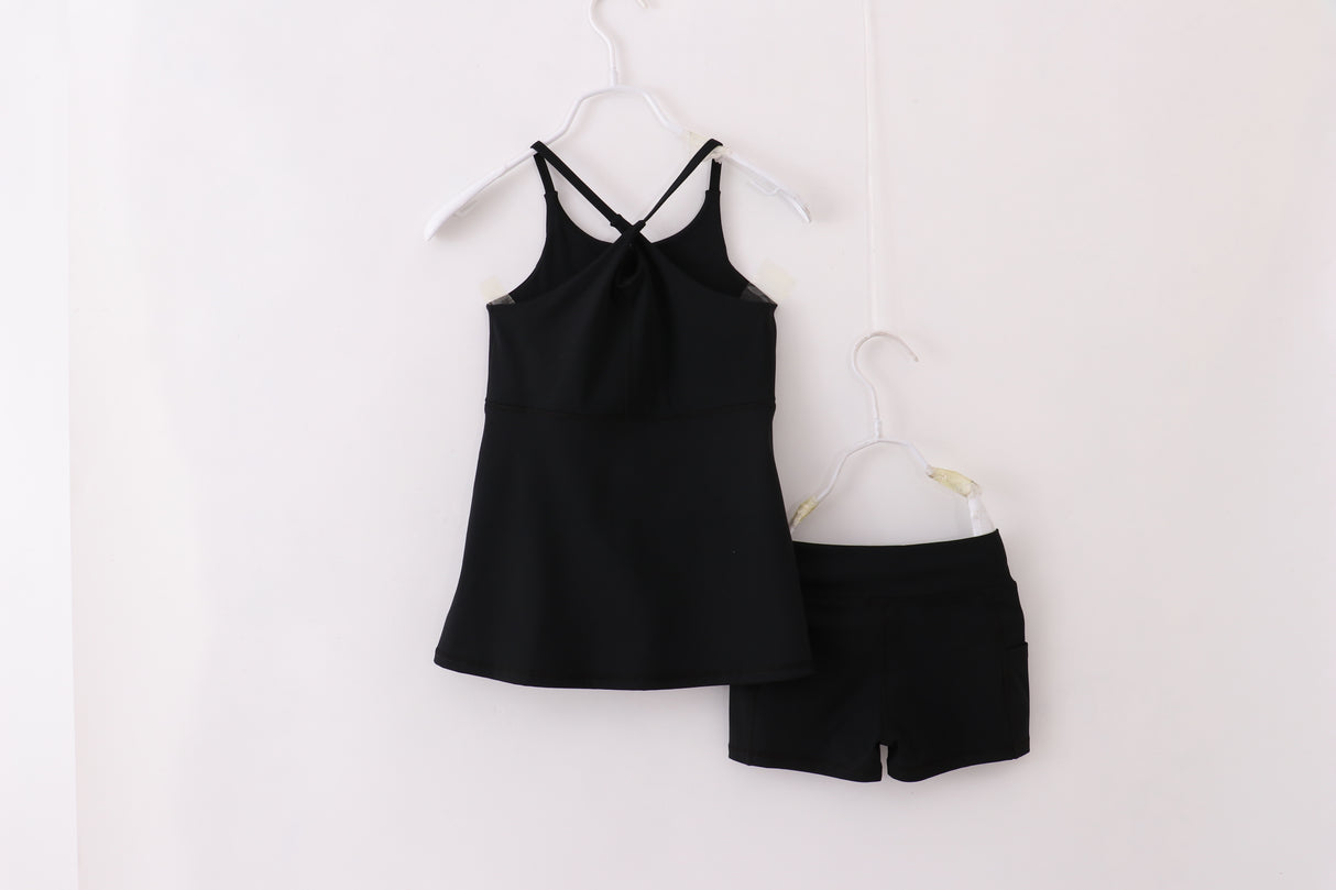 Black girl mom&me 2pc active dress