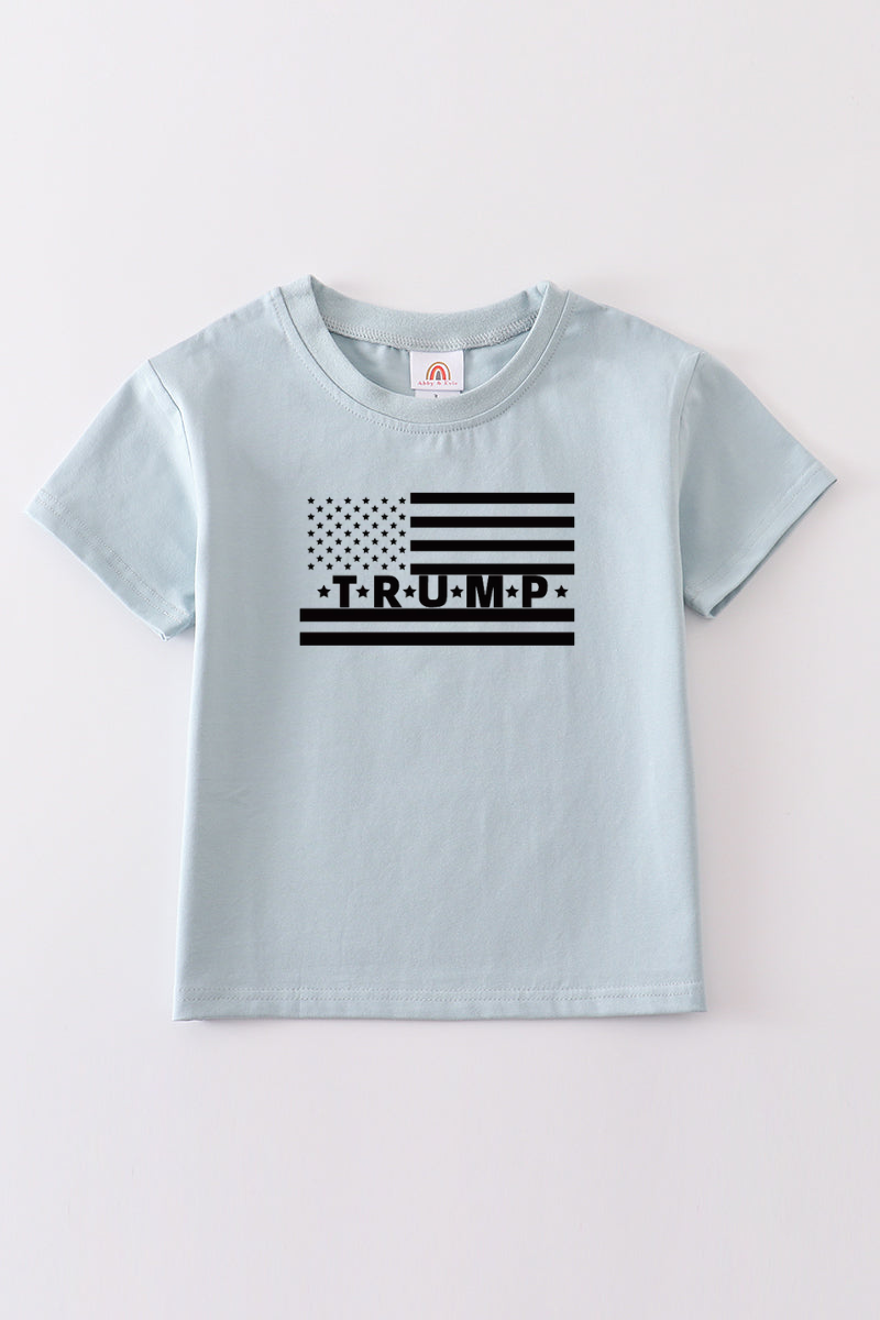 Blue Trump t-shirt Adult Kids and baby bubble
