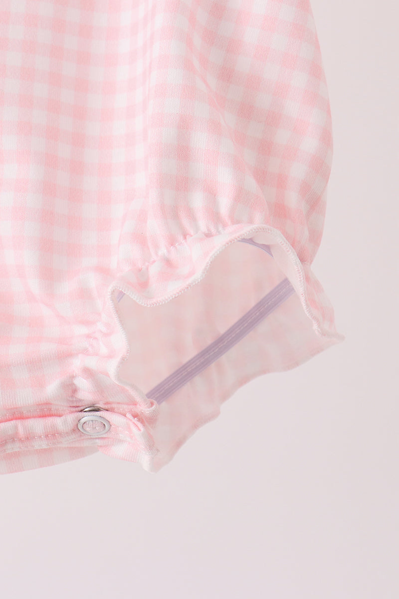 Pink cats Jack-O-Lantern applique bubble