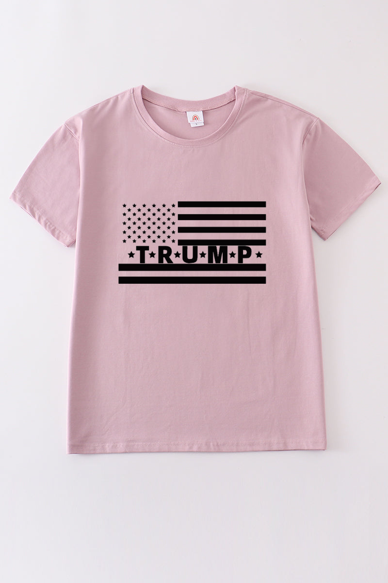 Purple Trump t-shirt Adult Kids and baby bubble