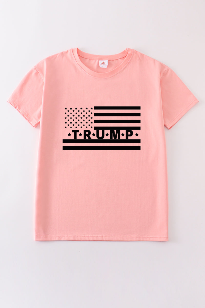 Pink Trump t-shirt Adult Kids and baby bubble