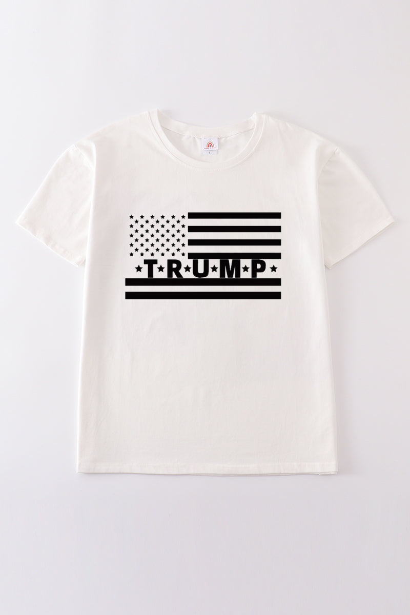 Cream Trump t-shirt Adult Kids and baby bubble