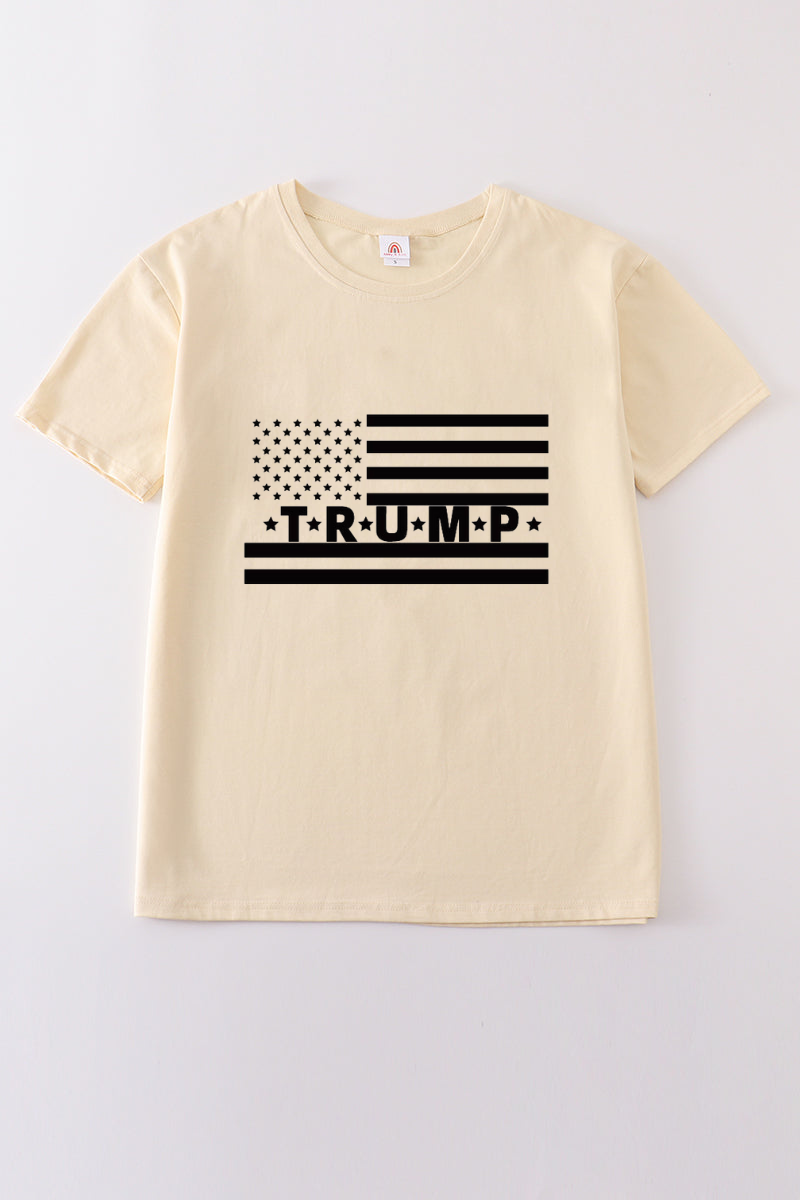 Beige Trump t-shirt Adult Kids and baby bubble