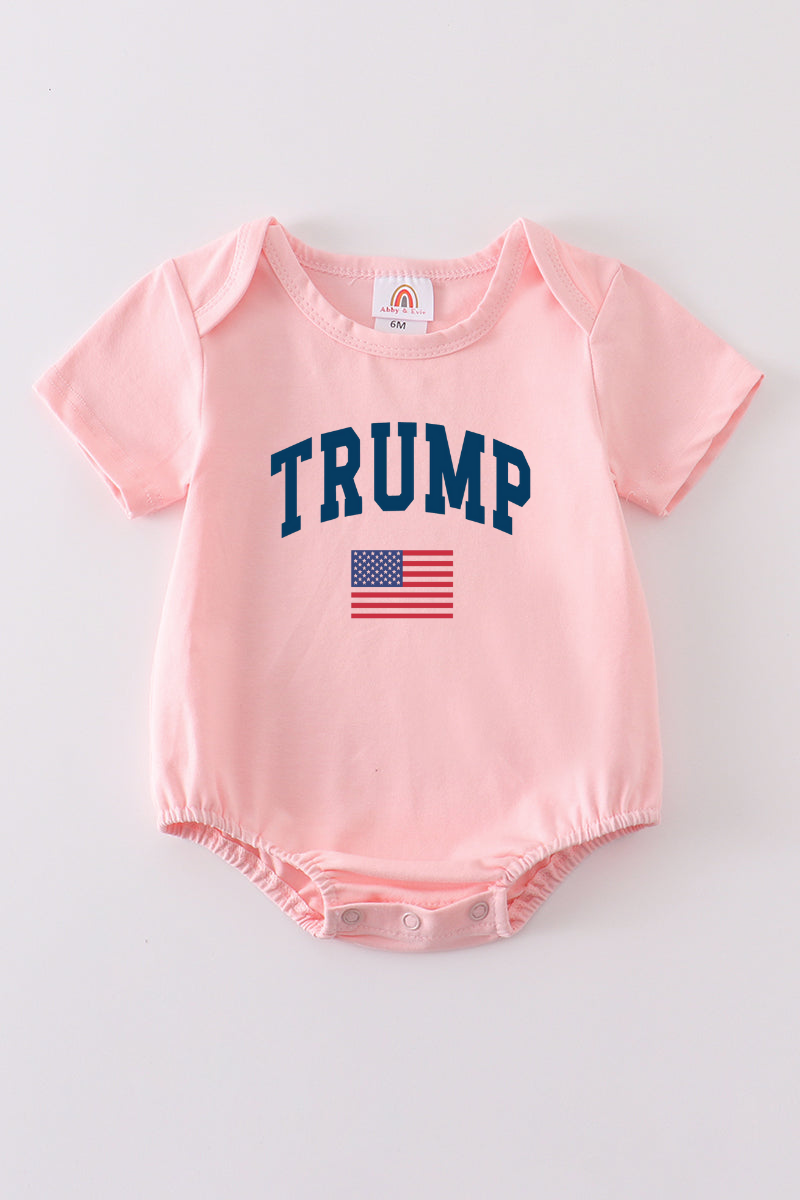 Pink Trump t-shirt Adult Kids and baby bubble