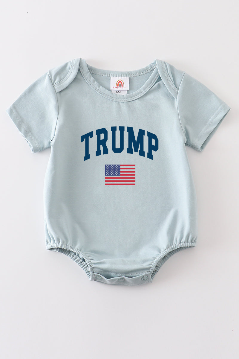 Blue Trump t-shirt Adult Kids and baby bubble
