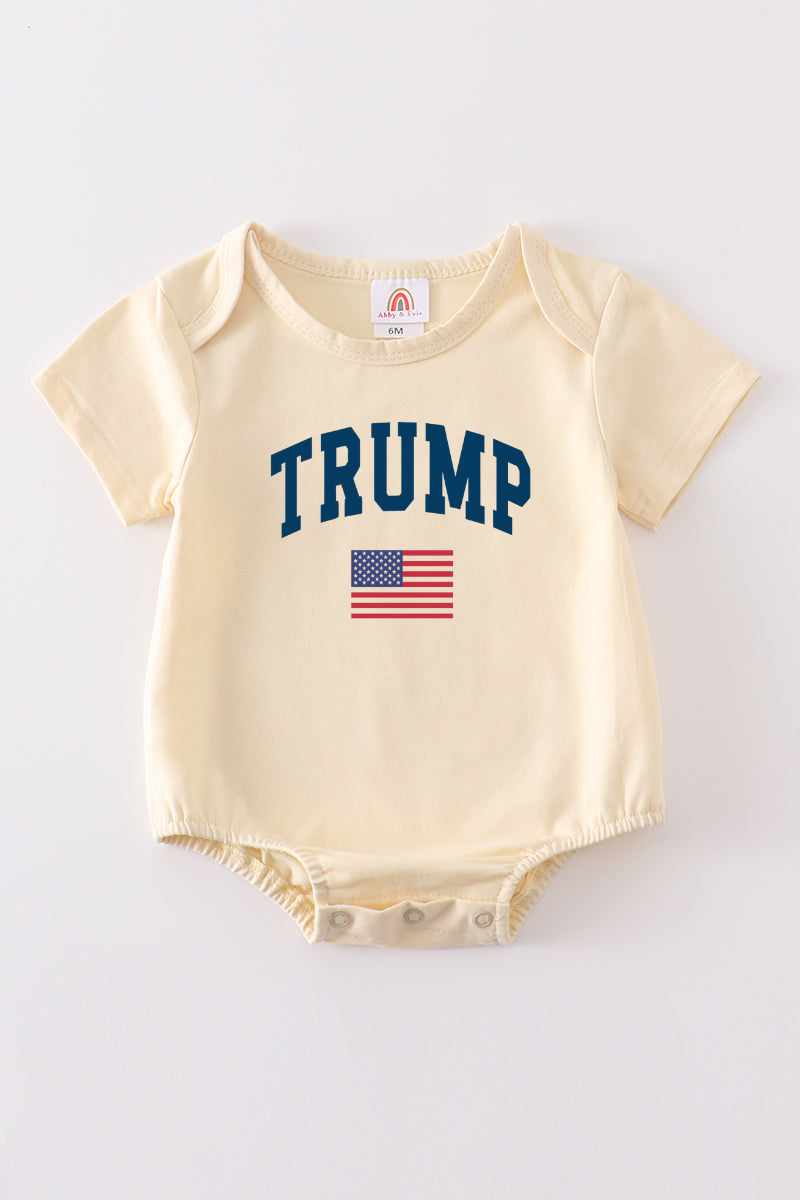 Beige Trump t-shirt Adult Kids and baby bubble