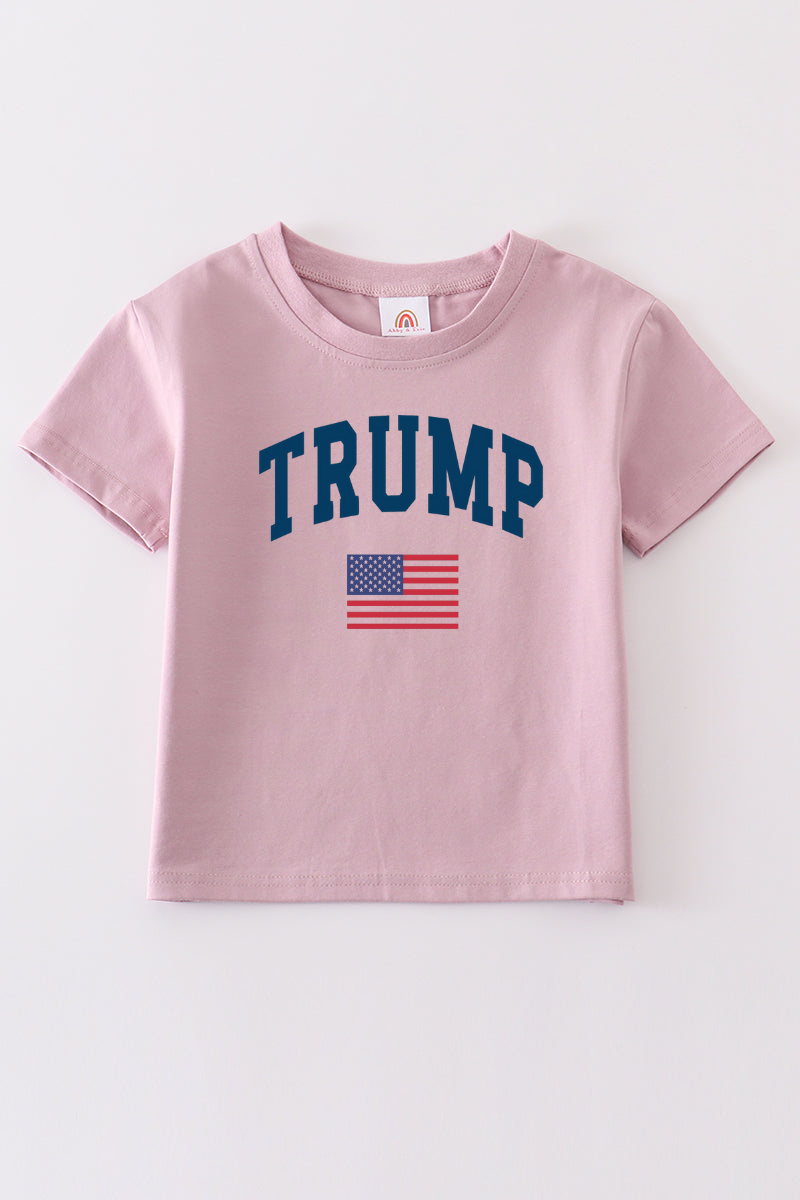 Purple Trump t-shirt Adult Kids and baby bubble