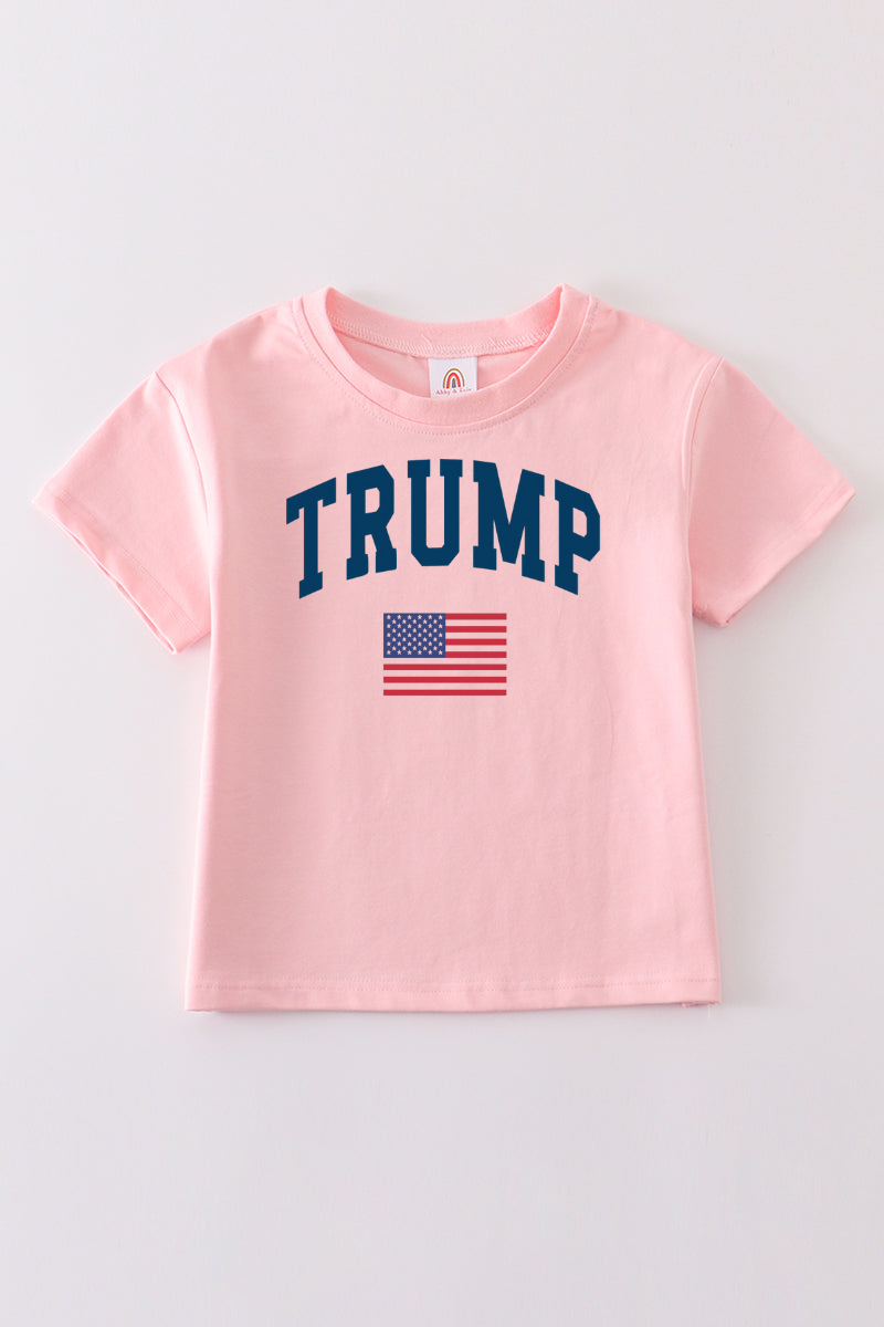 Pink Trump t-shirt Adult Kids and baby bubble