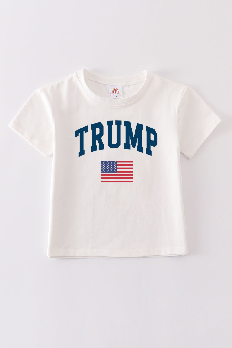 Cream Trump t-shirt Adult Kids and baby bubble