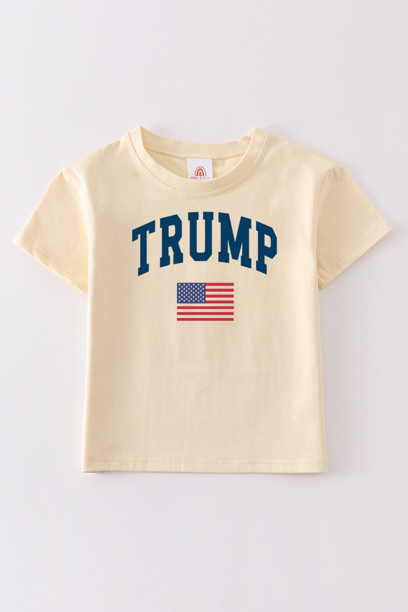 Beige Trump t-shirt Adult Kids and baby bubble