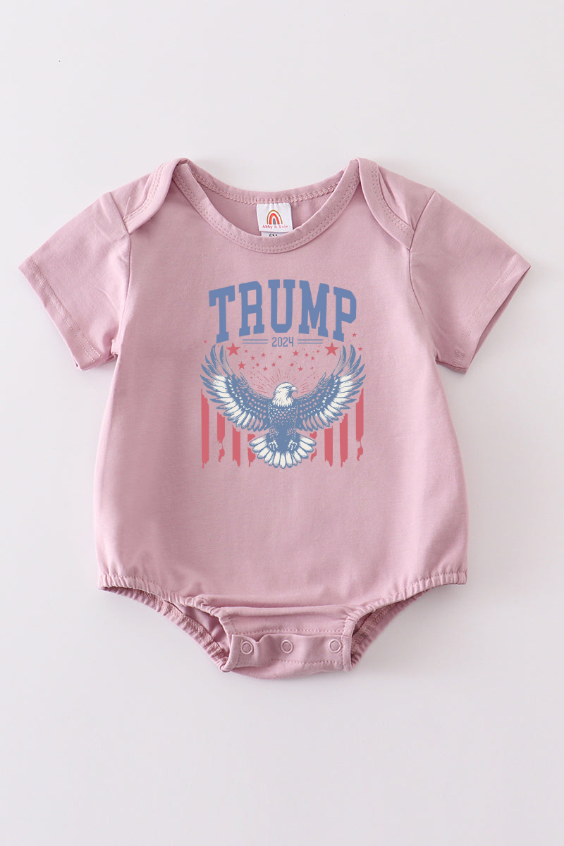 Purple Trump t-shirt Adult Kids and baby bubble