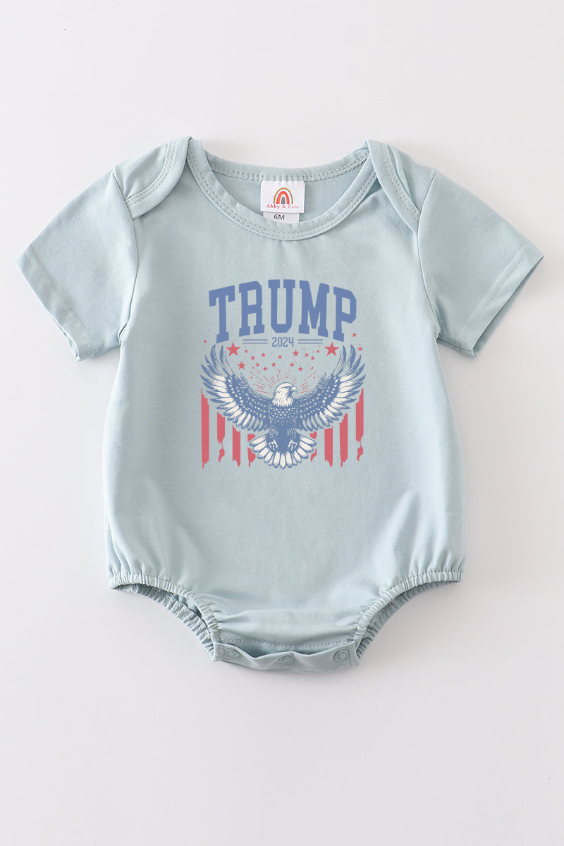 Blue Trump t-shirt Adult Kids and baby bubble