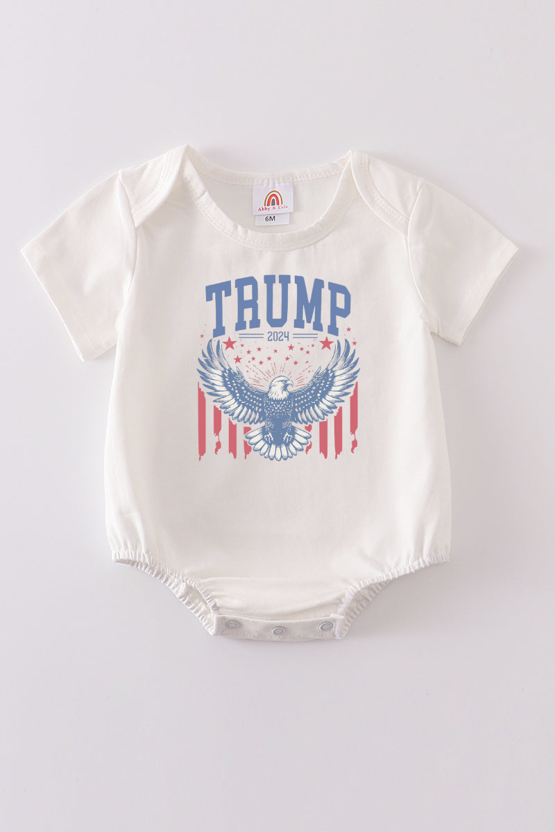 Cream Trump t-shirt Adult Kids and baby bubble