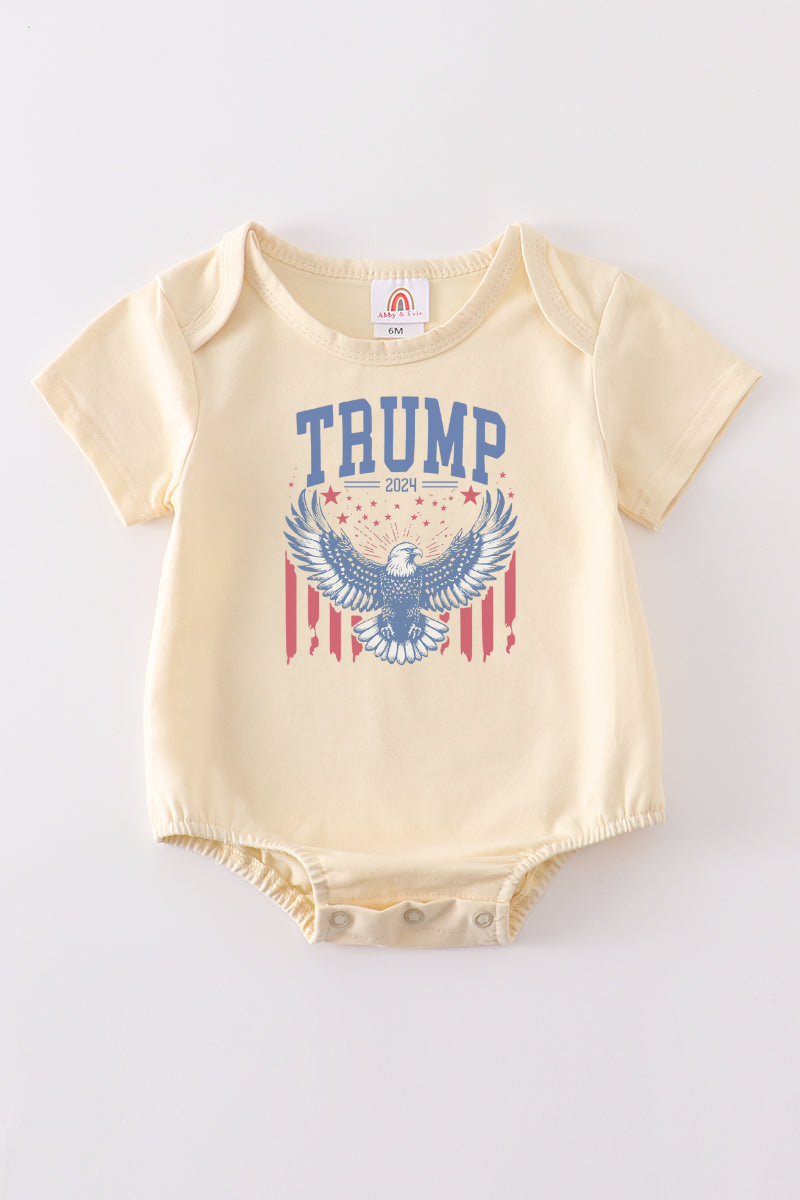 Beige Trump t-shirt Adult Kids and baby bubble