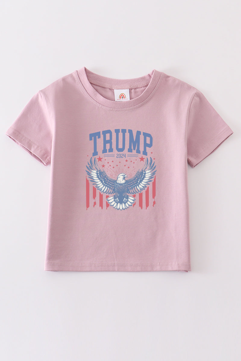Purple Trump t-shirt Adult Kids and baby bubble