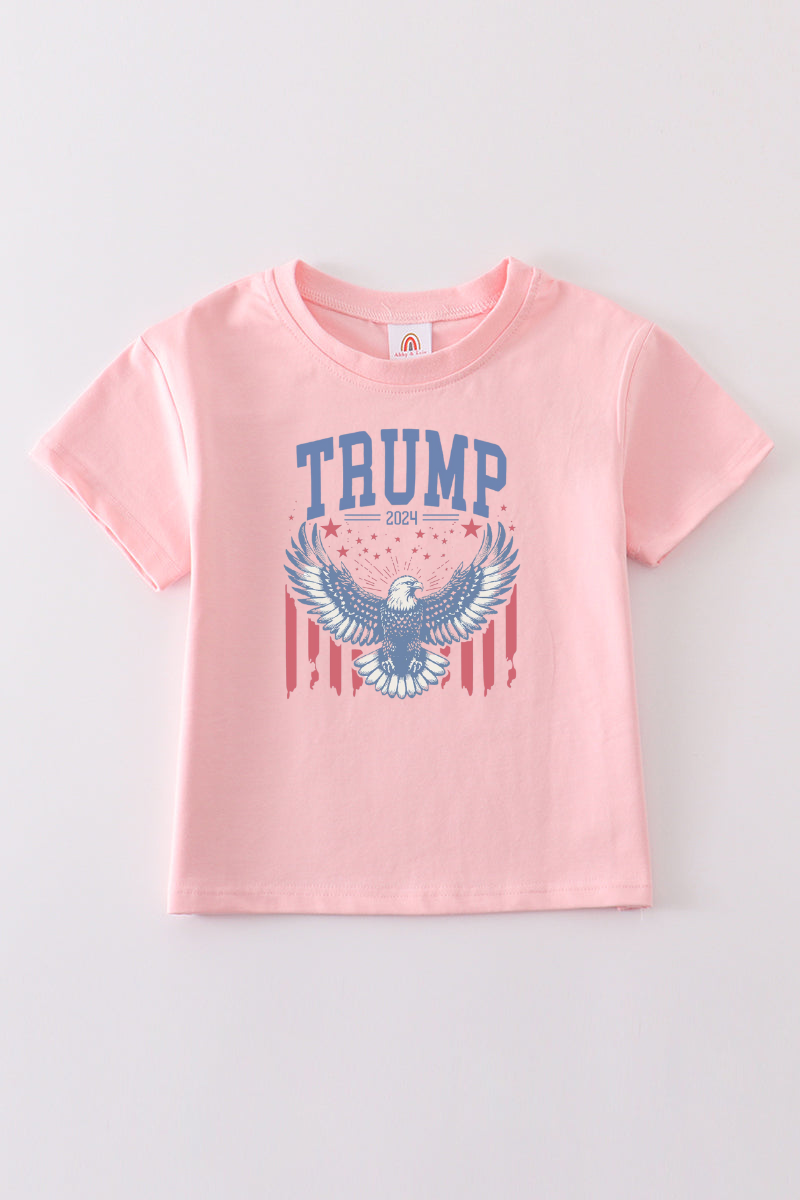 Pink Trump t-shirt Adult Kids and baby bubble