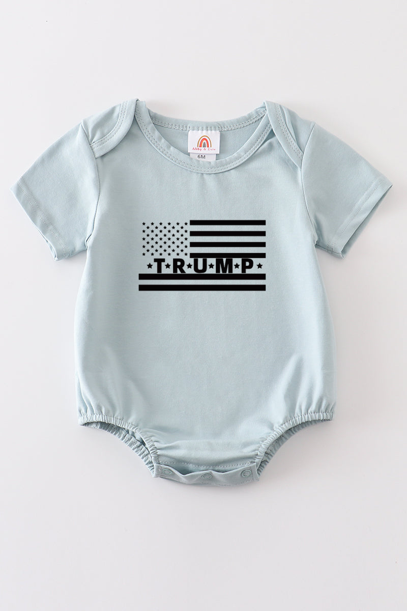 Blue Trump t-shirt Adult Kids and baby bubble