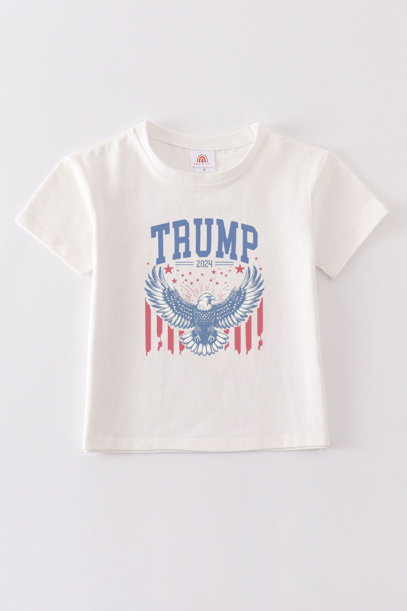 Cream Trump t-shirt Adult Kids and baby bubble
