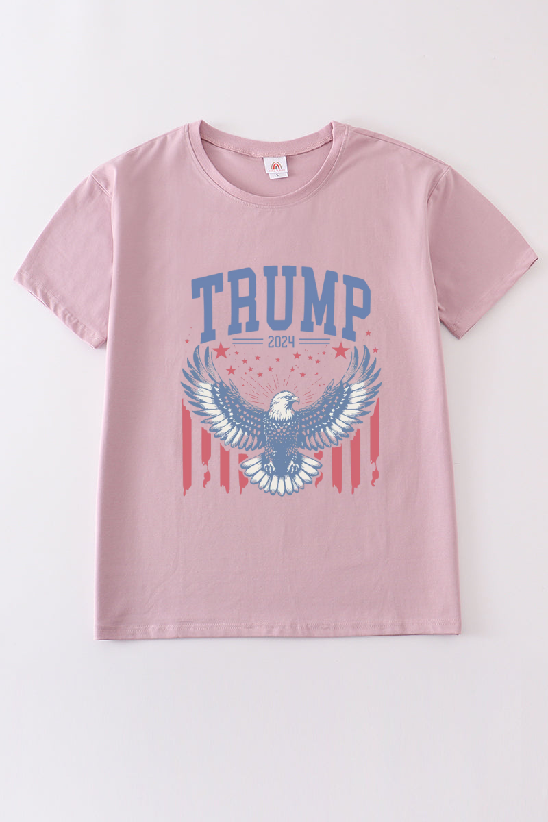 Purple Trump t-shirt Adult Kids and baby bubble
