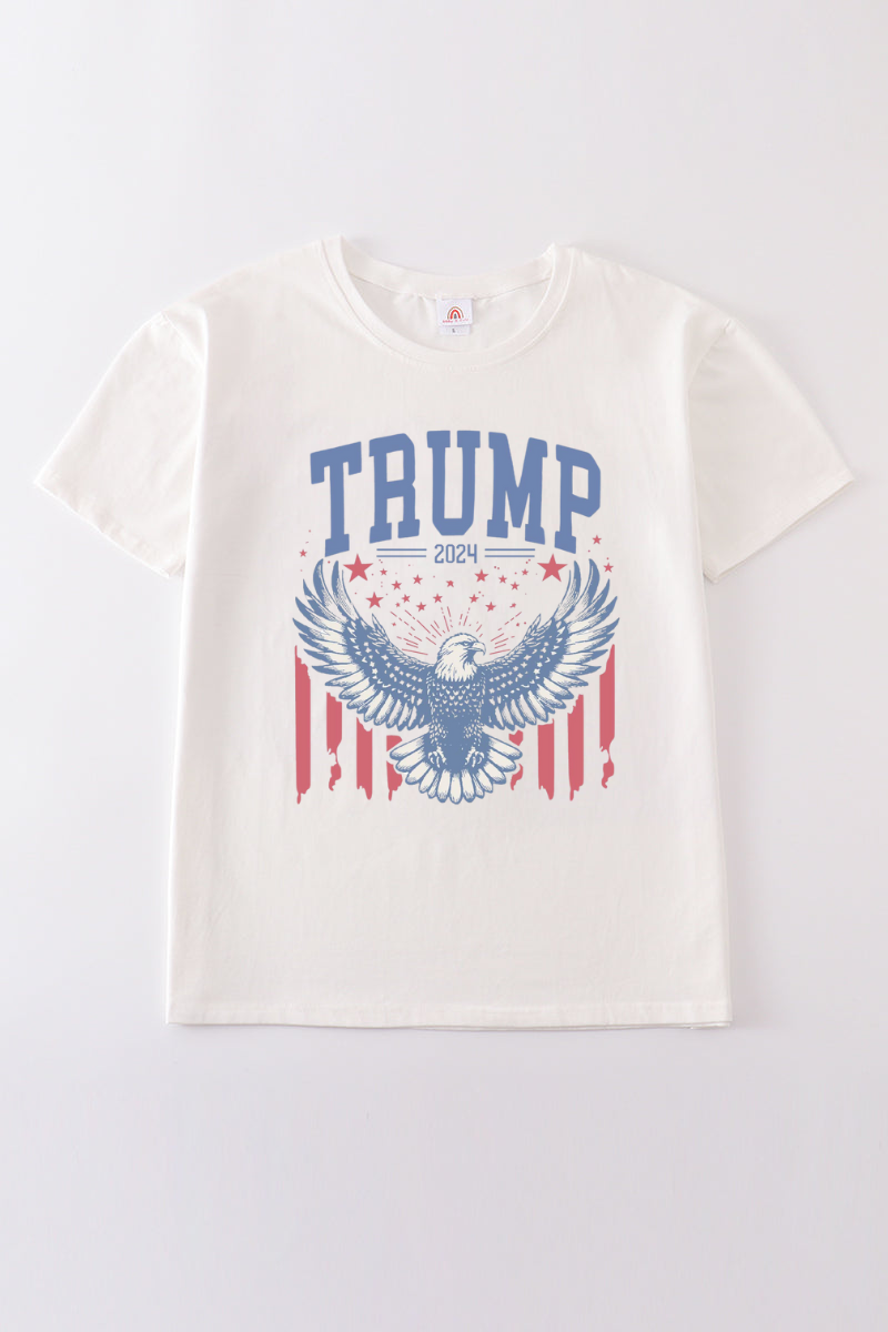Cream Trump t-shirt Adult Kids and baby bubble
