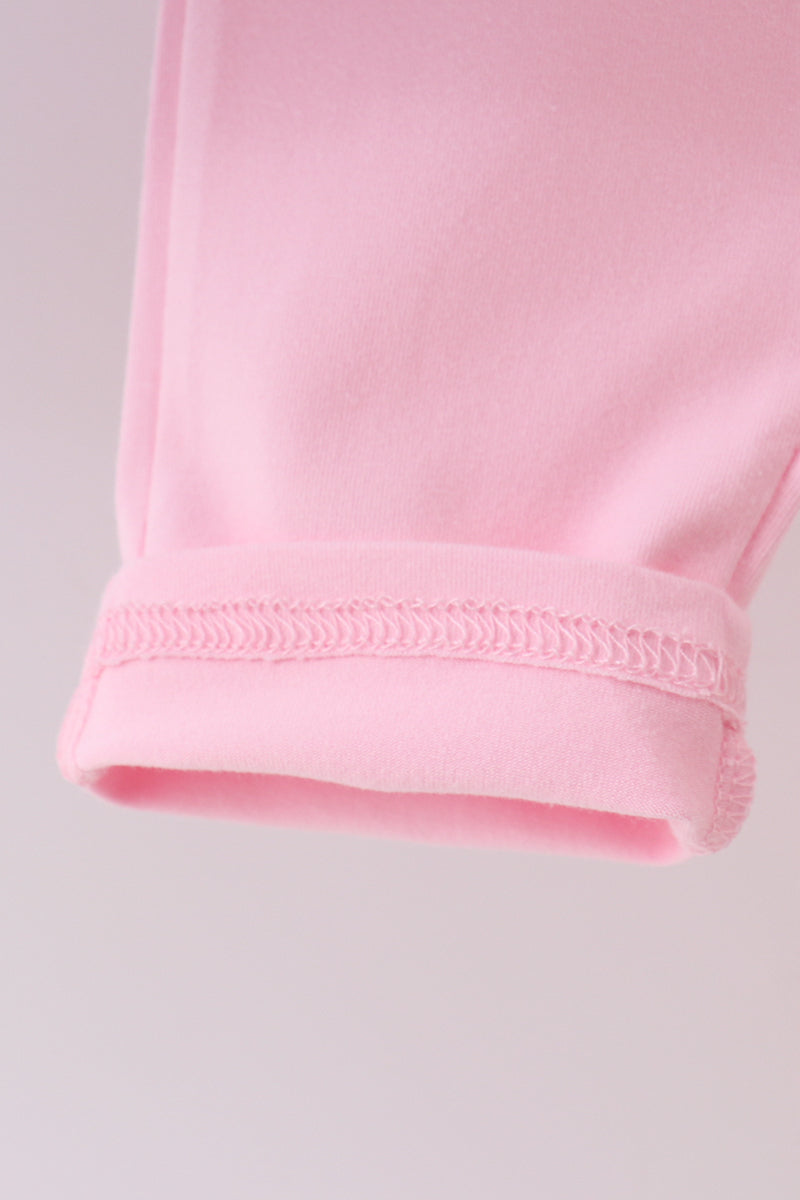 Premium blue stripe bow embroidery pants set